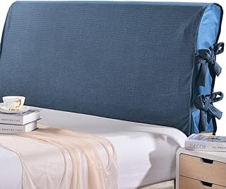 Pokrycie Wezgłowia Łóżka Pokrycie Wezgłowia Pokrycie Corduroy Sapphire Nowoczesna Drewniana Pokrywa Nocna, Skórzane Łóżko Miękkie Łuki, Sprawdzone Aksamitne Oparcie Tkaniny Pokrywa Nocna, Odzież Ochro