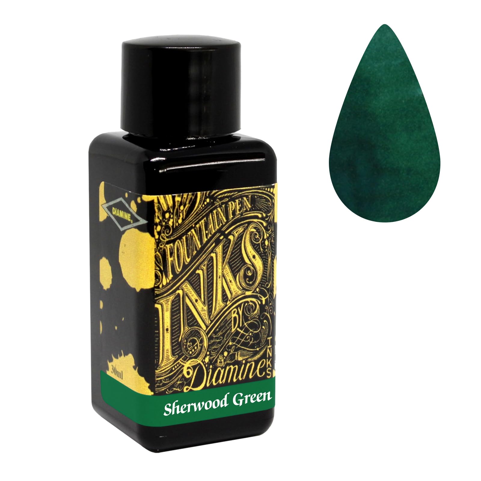 Diamine 30ml Sherwood Green Fountain Pen Ink Bottle