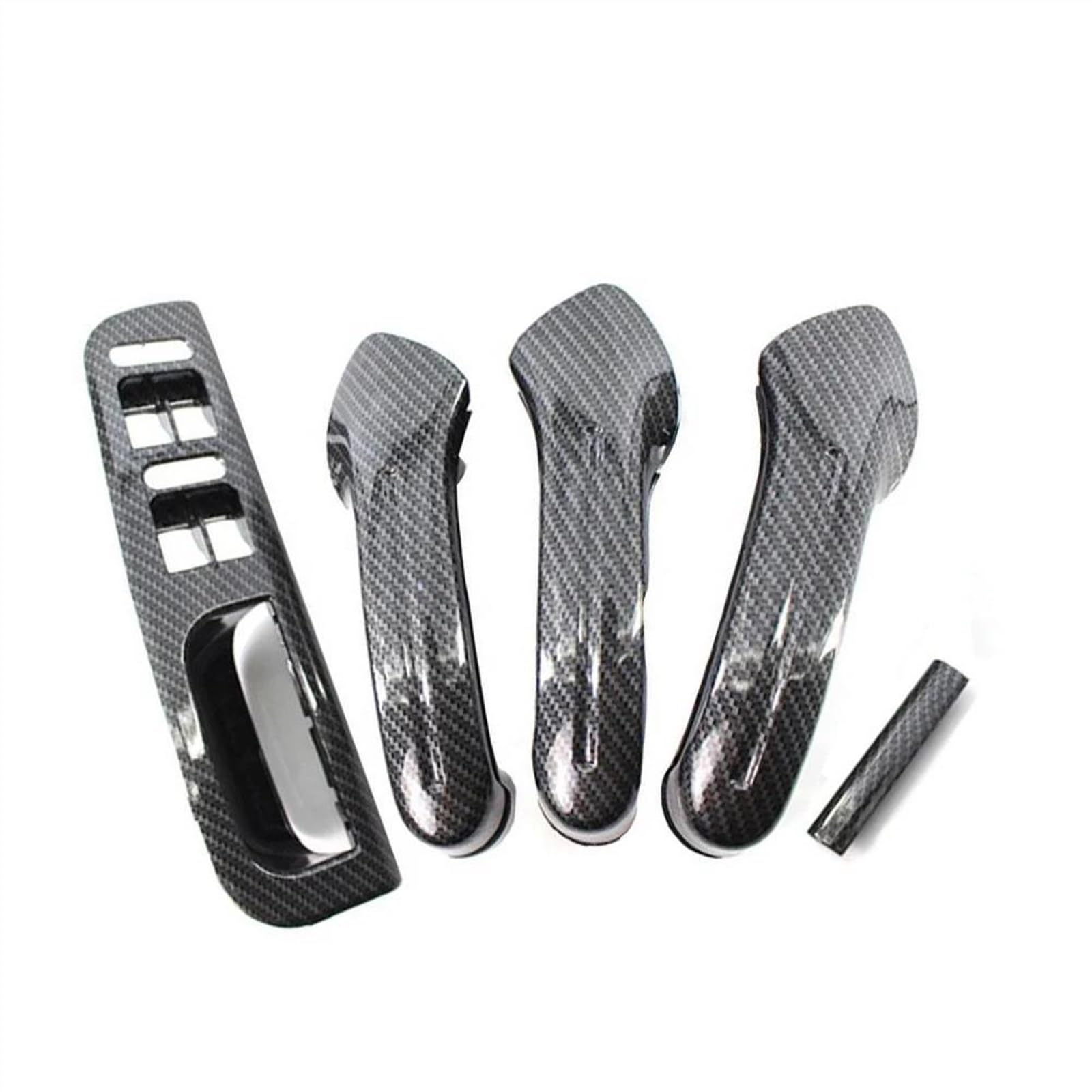 Blnetu Carbon Fiber Pattern For Vw For Golf 4 Mk4 For Bora For Jetta 1999-2004 Car Inside Door Handle Armrest 1J0867171a 1J4867179a 3B1867171e (Carbon Fiber Pattern)