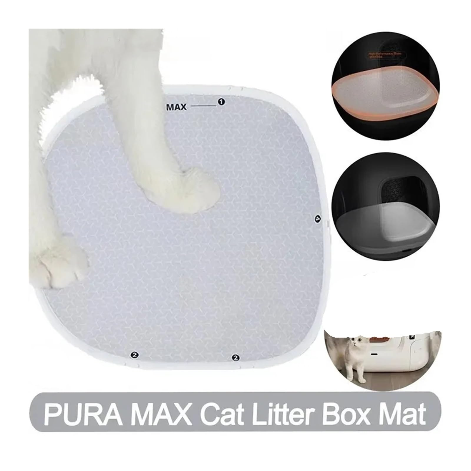Katzenklo-Matte, kompatibel mit Petkit, für PURA MAX