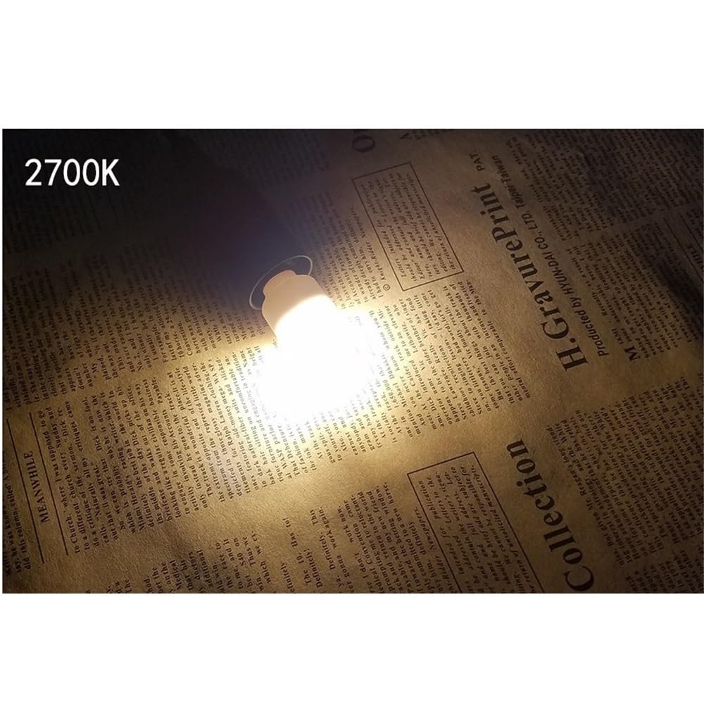 1fortunate lights, Paquete de 50 bombillas LED for frigorífico, CA 220 V, T22, E12/E14, 3 W, for máquina de coser(3000K Warm white,E14)