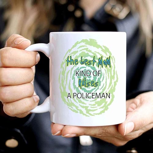 Miniatura 4 de Mom Gift - Mom Raising a Cop on Mothers Day - Policeman Mom Appreciation - 11 Oz White Ceramic Coffee Mug