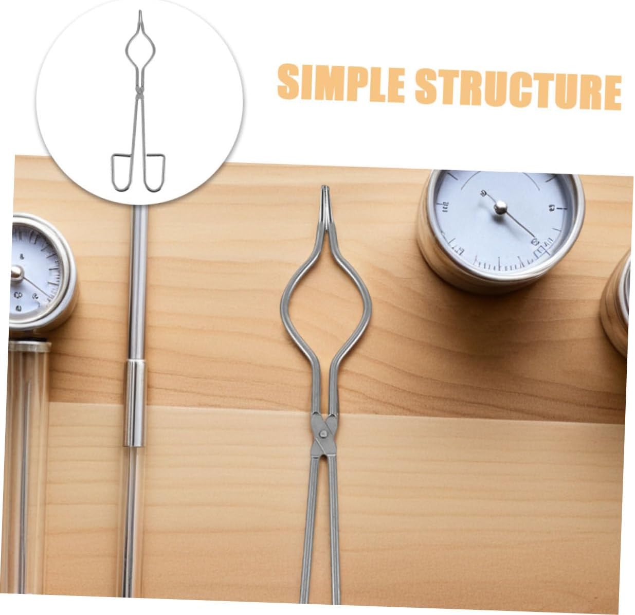 Stainless Steel Crucible Tongs for Casting Metal Jewelry 2pcs 40cm