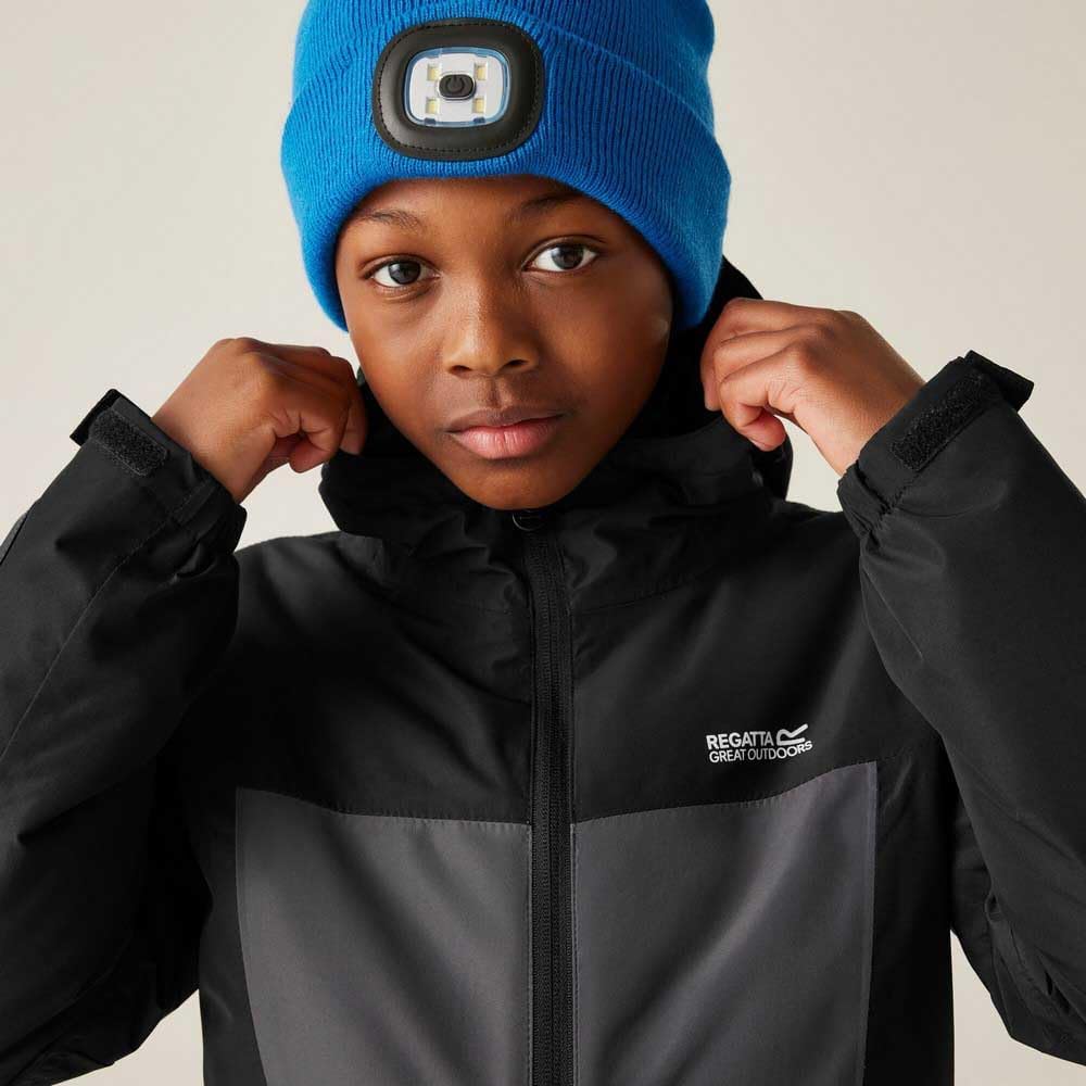 Regatta Kids Beamz Waterproof Jacket Reflective Edges Insulated Breathable Winter Coat