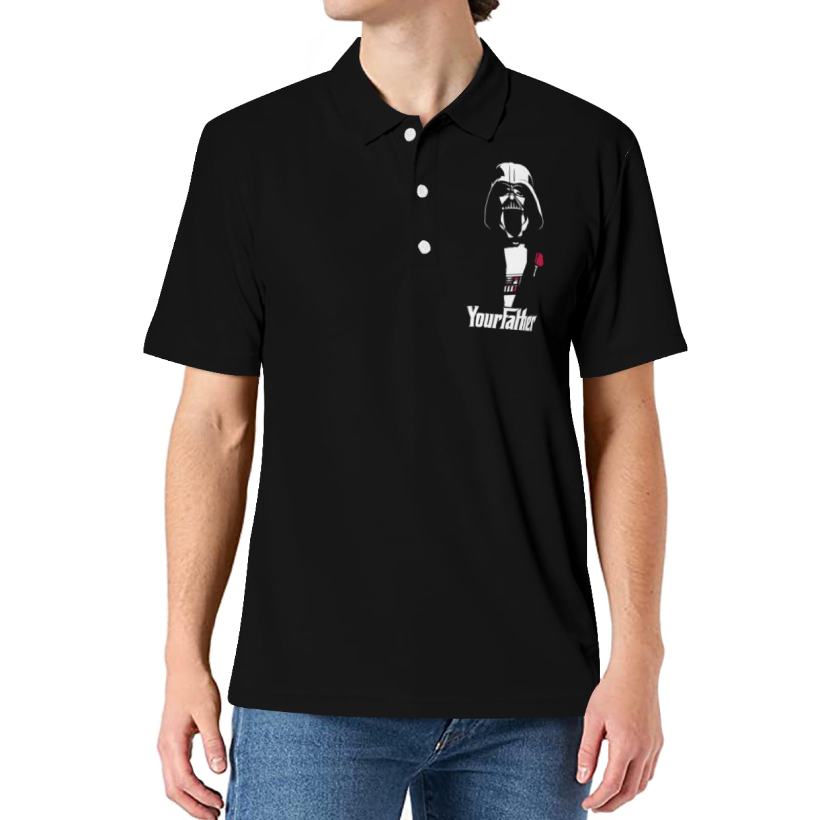 Amazon.co.jp: ポロシャツ メンズ ダースベイダー スター