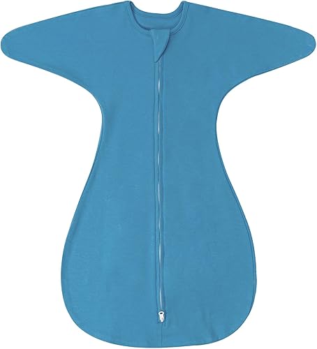 Miniatura 8 de ZIGJOY Mantas de Transición para Bebés Recién Nacidos: Saco de Dormir 0,5 Tog Brazos Arriba 3-6-12 Meses Algodón Suave Aleta de Tiburón Cremallera