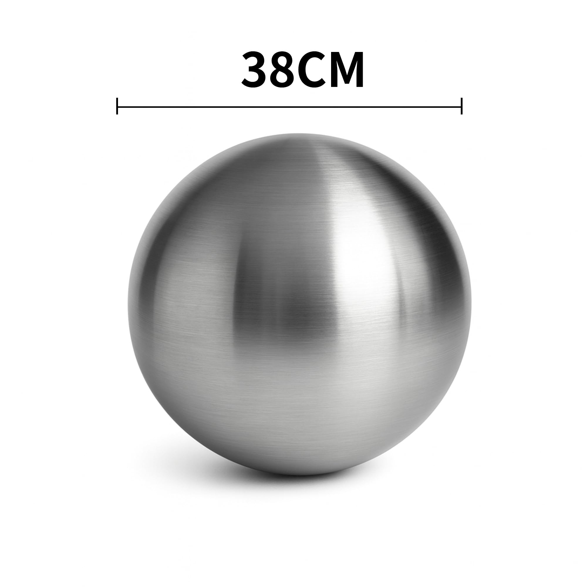 Köhko Boule décorative Bille en Acier Inoxydable Mat 3-58 cm Balle Flottante pour Jardin ou étang ø 38 cm