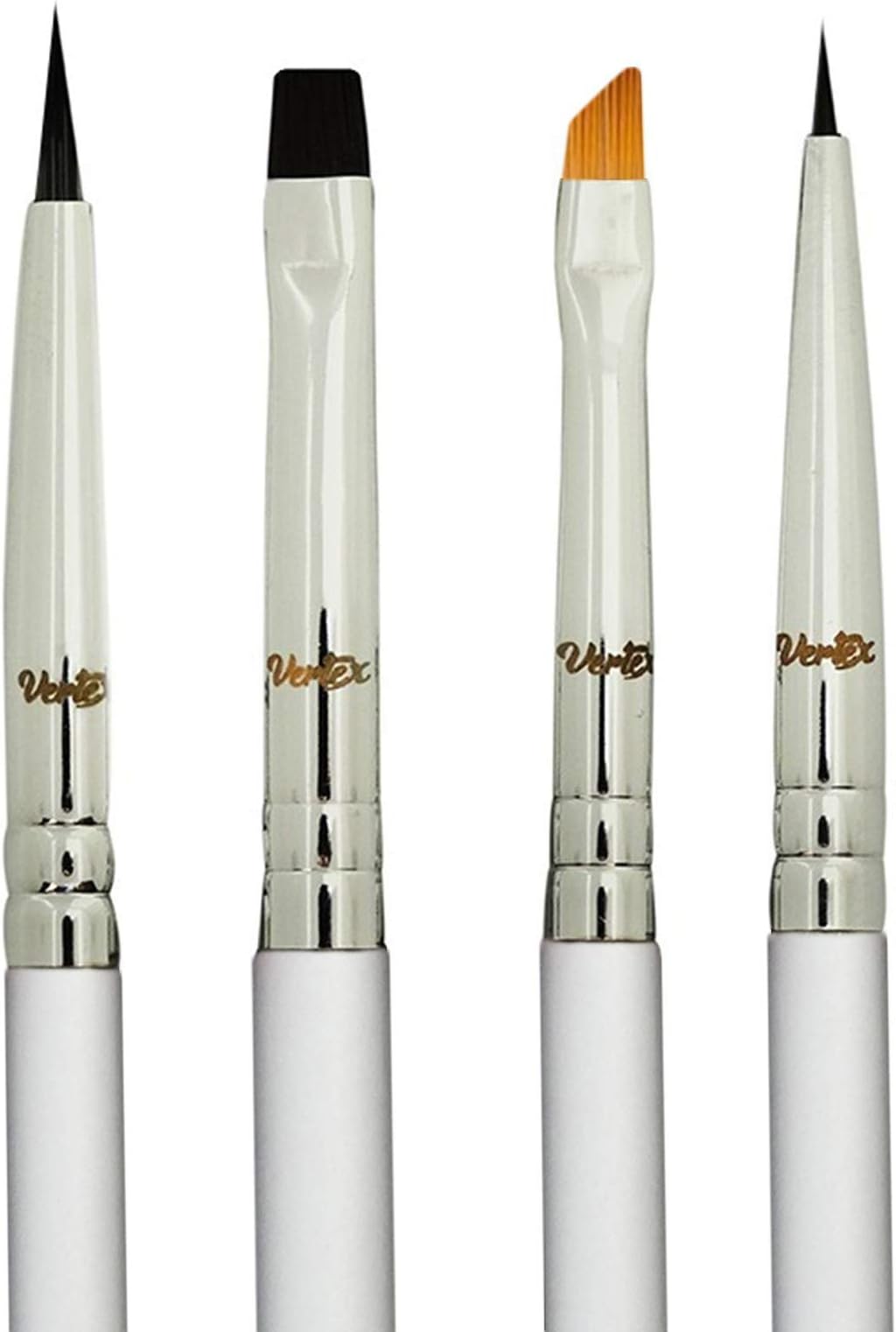 Eyeliner Brush Fine Angled Set - For Liquid Gel Liner Applicator Bent Stencil...