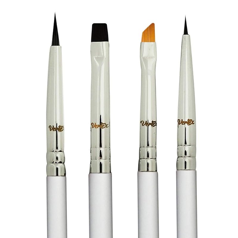 Conjunto de pincéis para delineador Vertex, angulados e finos, 1 unidade