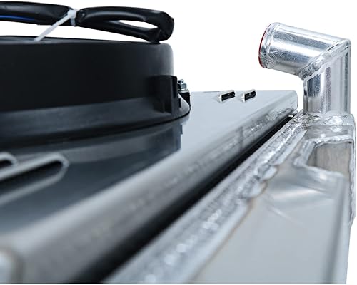 Miniatura 7 de Radiador de aluminio para Chevy Fleetline Fleetmaster Stylemaster 1943-1948 Car Sedan Coupe 3.5L L6, radiador de núcleo de 4 filas +