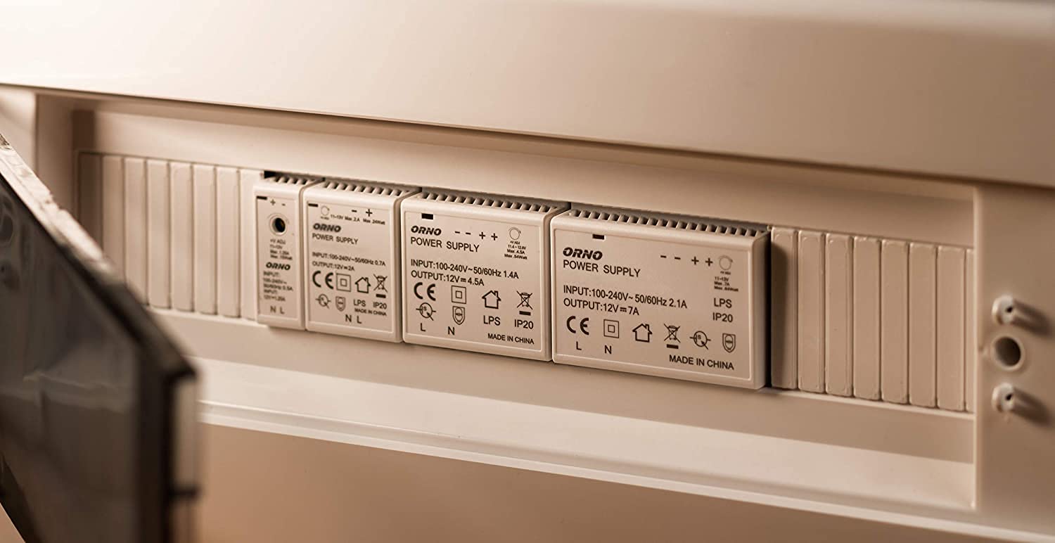 ORNO PSU-1643 Zasilacz na Szynę DIN TH35 12VDC / 2A / 24W Szerokość 2 Moduły