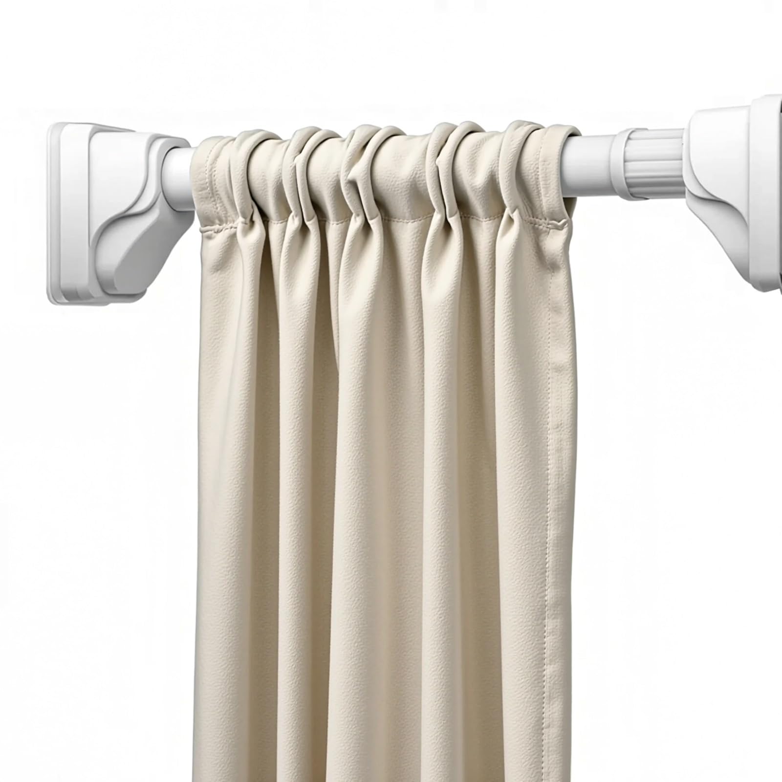 Tringle réglable noire sans perçage extensible pour salle de bain en métal pour un montage facile de la douche avec trou d'installation gratuite