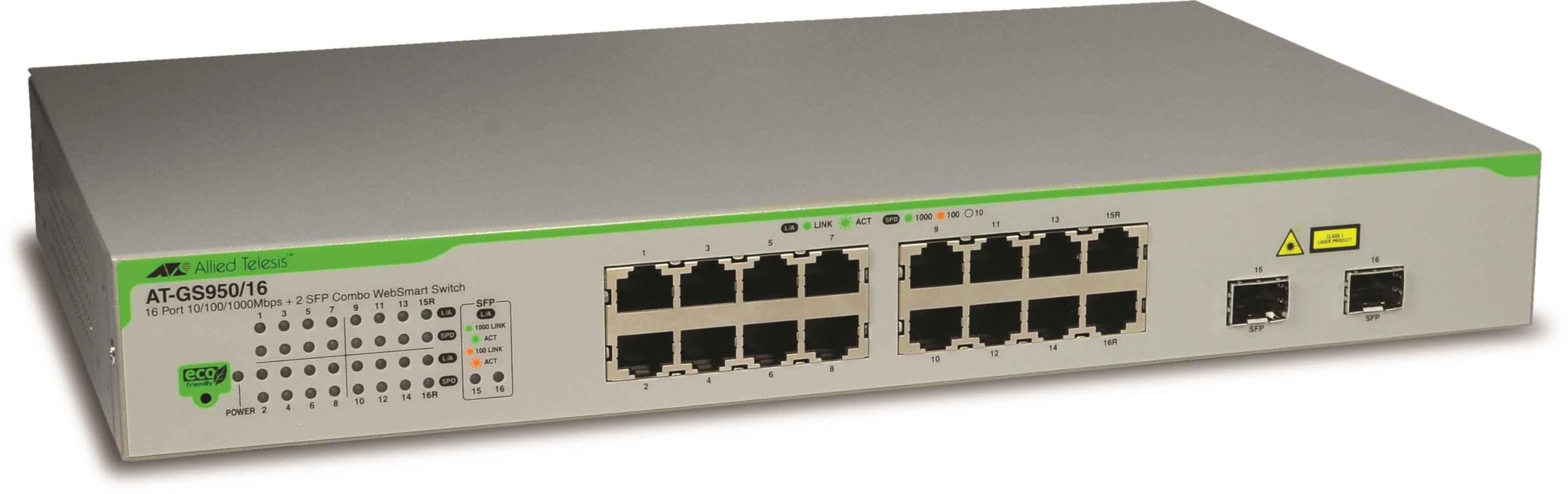 Allied Telesis AT-GS950/16-50 Switch Layer 2 Gigabit WebSmart - 16