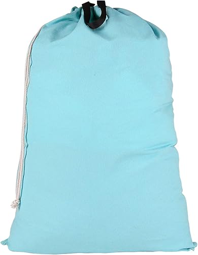 Miniatura 14 de Bolsa de lavandería SWISSELITE con asa y cordón, bolsa de lavandería grande y resistente, 28 x 40 pulgadas, bolsa de ropa sucia de viaje