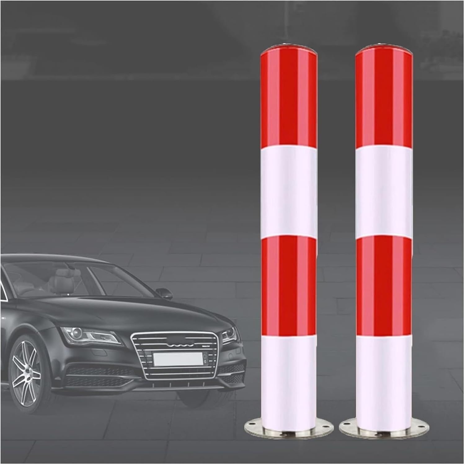 WDSOPK Traffic Delineator Post Cone, Durable Traffic Road Cones with Reflective Parking Barriers for Crowd Control Barriers（2pack-75cm）