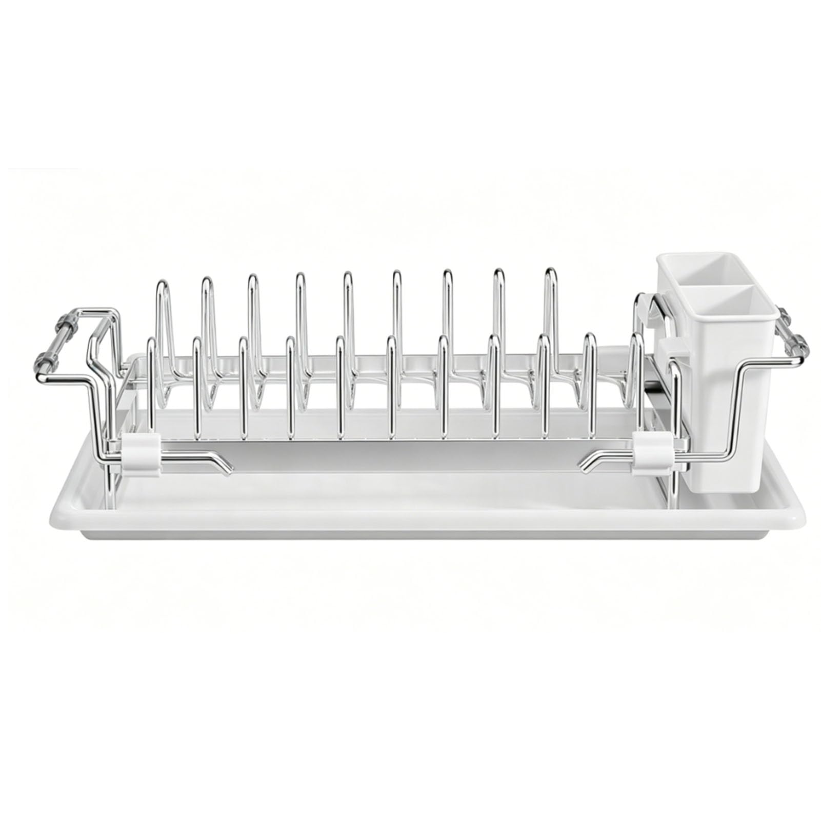 Cocoarm Égouttoir à Vaisselle Extensible en Acier au Carbone sur l'évier de 15 à 20 Pouces, Porte-Couverts, Petit égouttoir à Vaisselle Peu Encombrant pour Appartements, Camping-Cars et Camping