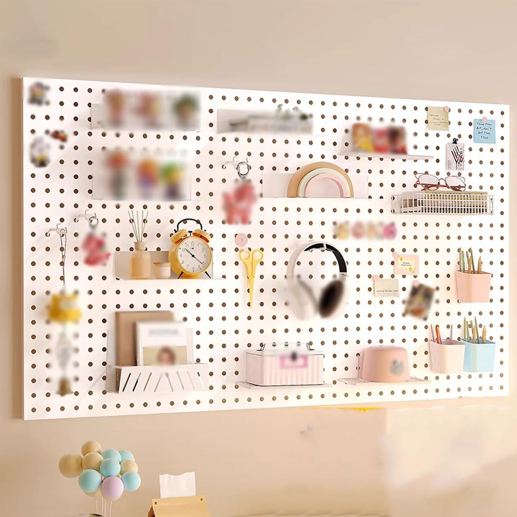 Großes Wandaufbewahrungsregal, Multifunktionales Pegboard Für Bastelraum, Einfach Zu Installieren(Black color)