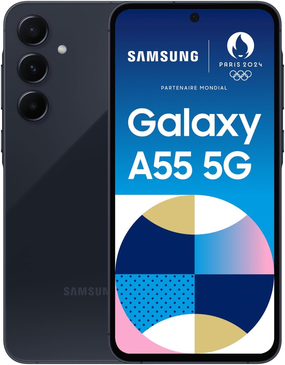 Samsung Galaxy A55 5G Dual SIM SM-A556B/DS 128GB, 8GB RAM, (OEM FV) Awesome Navy