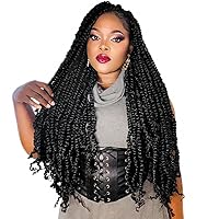 Vista 80 de BOHOBABE Cabello de Ganchillo Pre-retorcido Passion Twist de 14 Pulgadas Cabello Corto Ombré Gris Pre-enrollado de Ganchillo Passion Twist