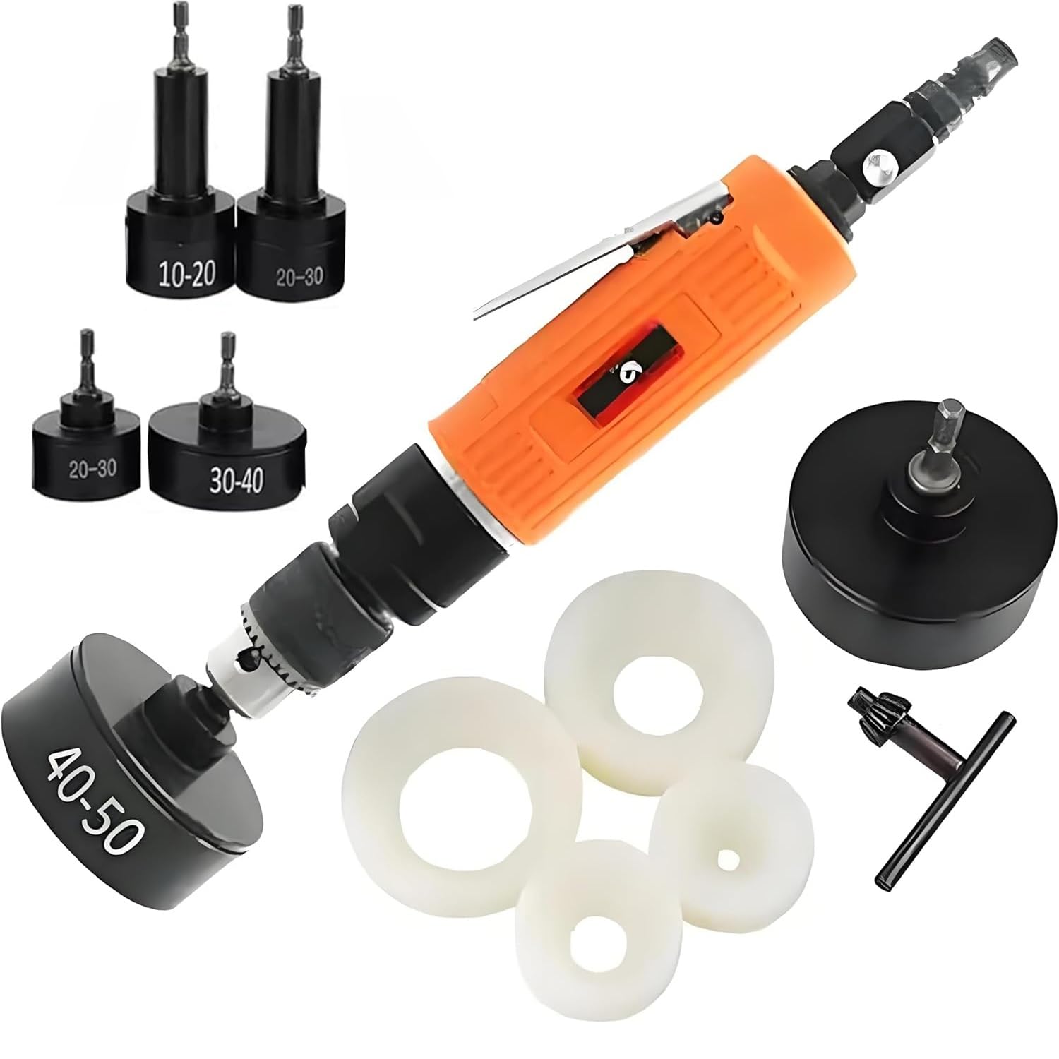 FHRKA Portable Pneumatic Capping Machine, Hand-Held Screw Capper Automatic Bottle Capping Sealer for Φ10-50mm Plastic Bottle Caps