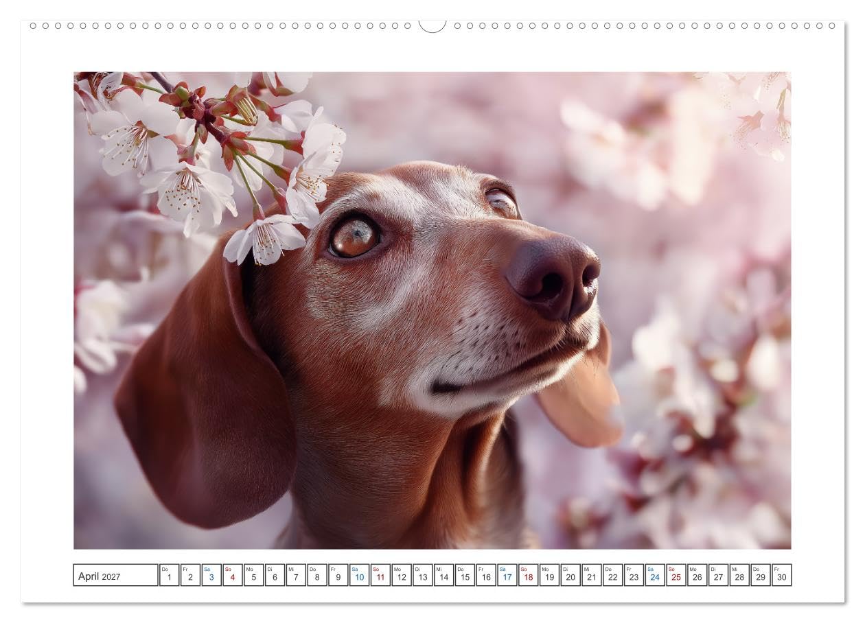 Kleine Beine, großes Glück (Wandkalender 2027 DIN A2 quer), CALVENDO Monatskalender: Dieser Dackelkalender begleitet dich mit 12 Monaten voller ... und herzerwärmender Momente. (CALVENDO Tiere)