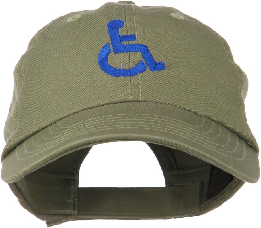 e4Hats.com Handicapped Logo Embroidered Pigment Dyed Cotton Cap