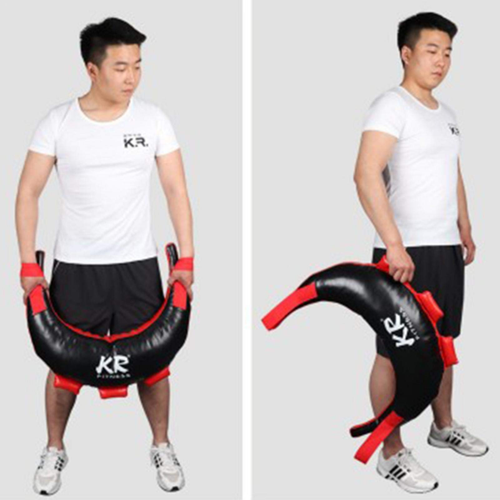 Sac Bulgare / Sandbag D’entraînement – Capacité 5 à 20 Kg – Matériau Cuir PU Et Coton – Pour Renforcement Musculaire Et Fitness – Polyvalent Et Ajustable
