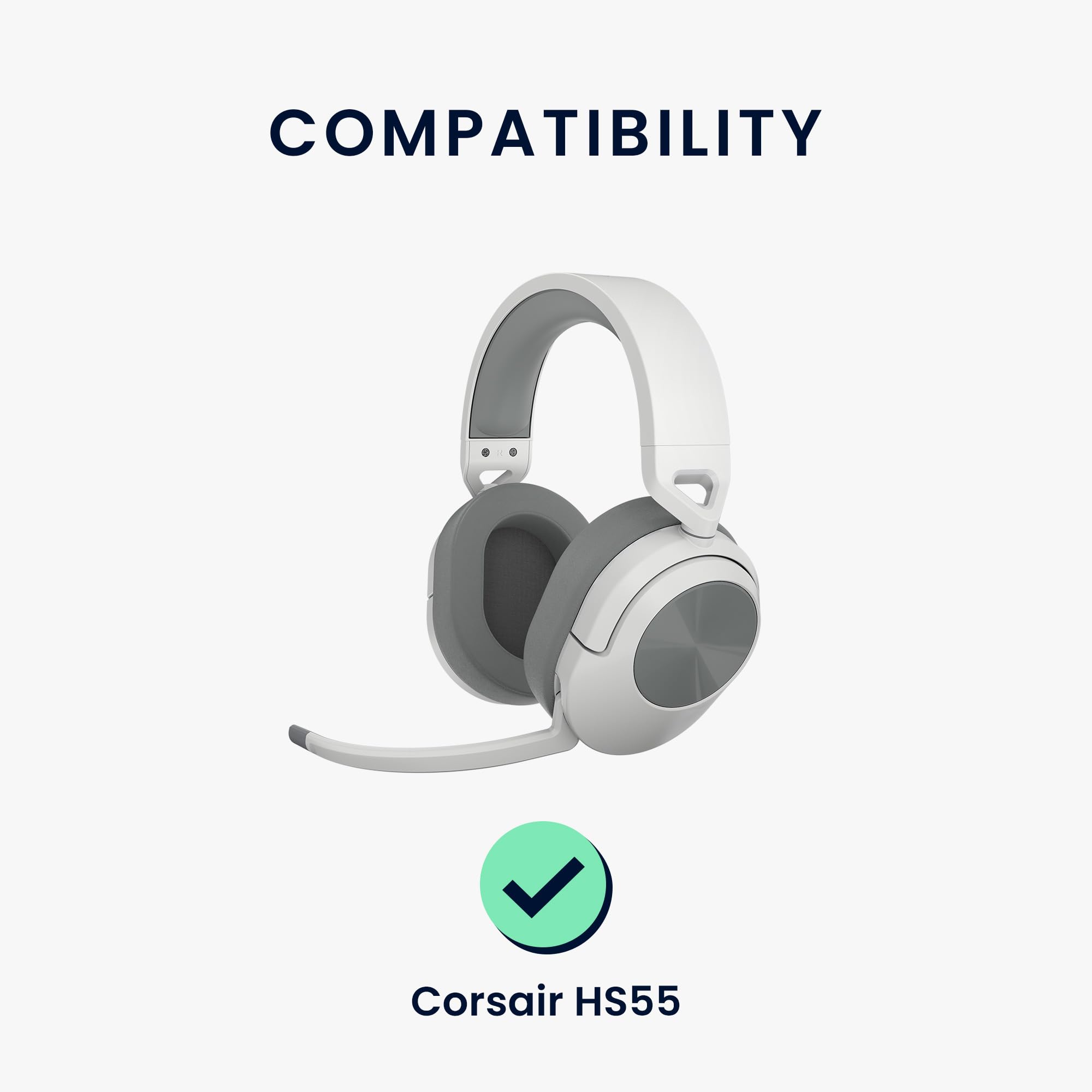 Amazon | kwmobile 2x ヘッドホンカバー Corsair HS65 / HS55