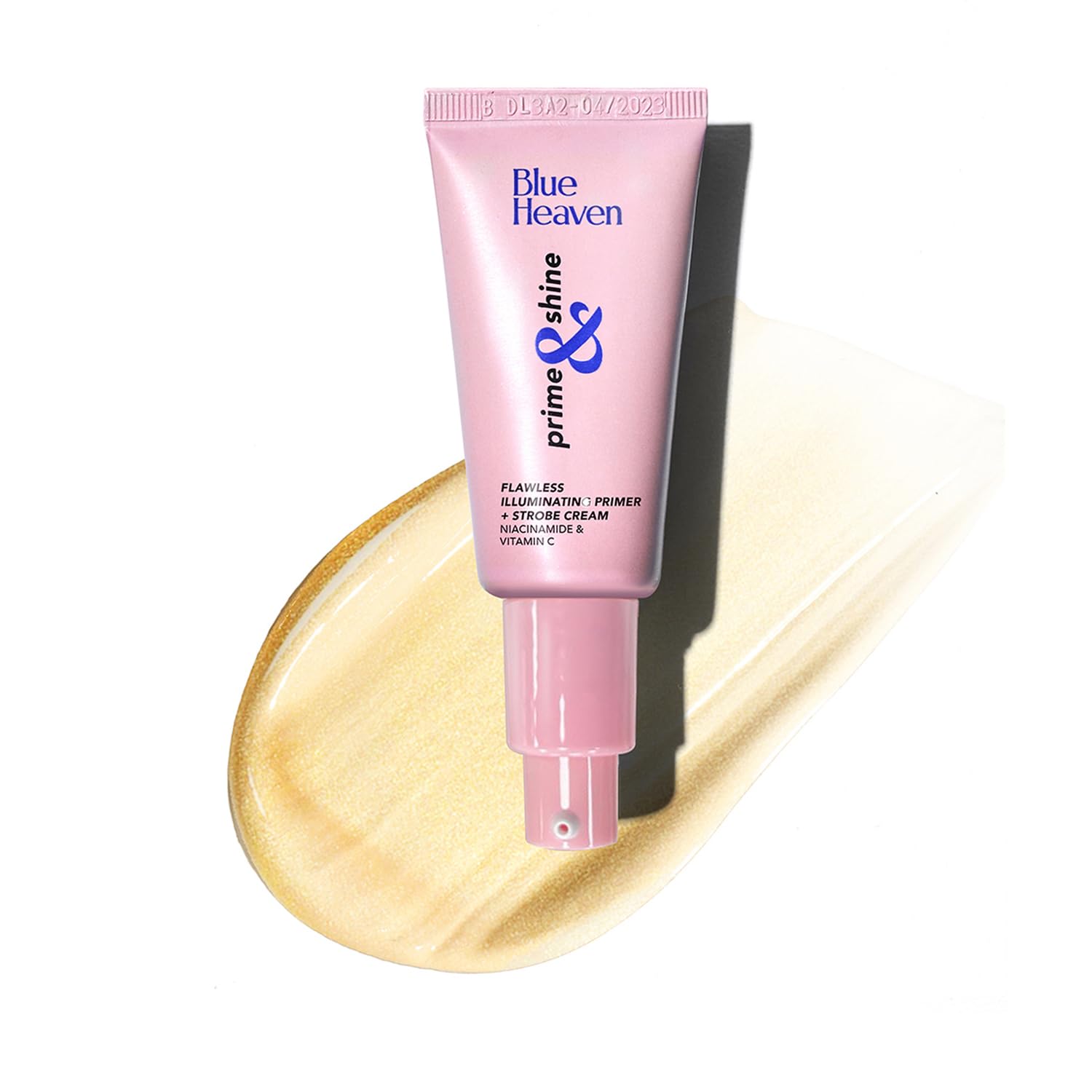 Blue Heaven Prime & Shine Flawless Illuminating Primer + Strobe Cream | Primer + Highlighter + Moisturiser |Infused with Vitamin C and Niacinamide for naturally glowing skin, Golden Pink, 25g-picture-19