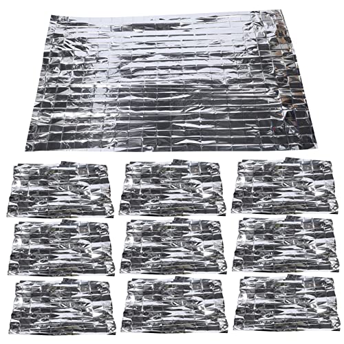 Mikikit 10Piezas Aislamiento Térmico para Camping y Resistente para Exteriores Fabricada Pet