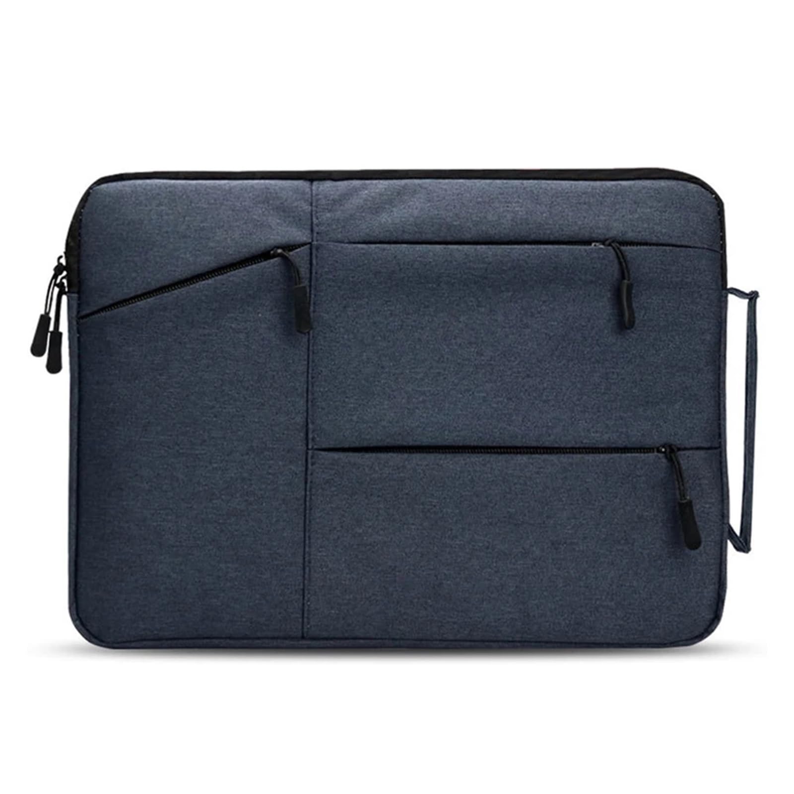 Custodia universale per notebook da 11-15,6 pollici, custodia protettiva leggera (11/12/13,3/14/15/15,4/15,6 pollici), impermeabile, portatile, imbottita, colore grigio chiaro