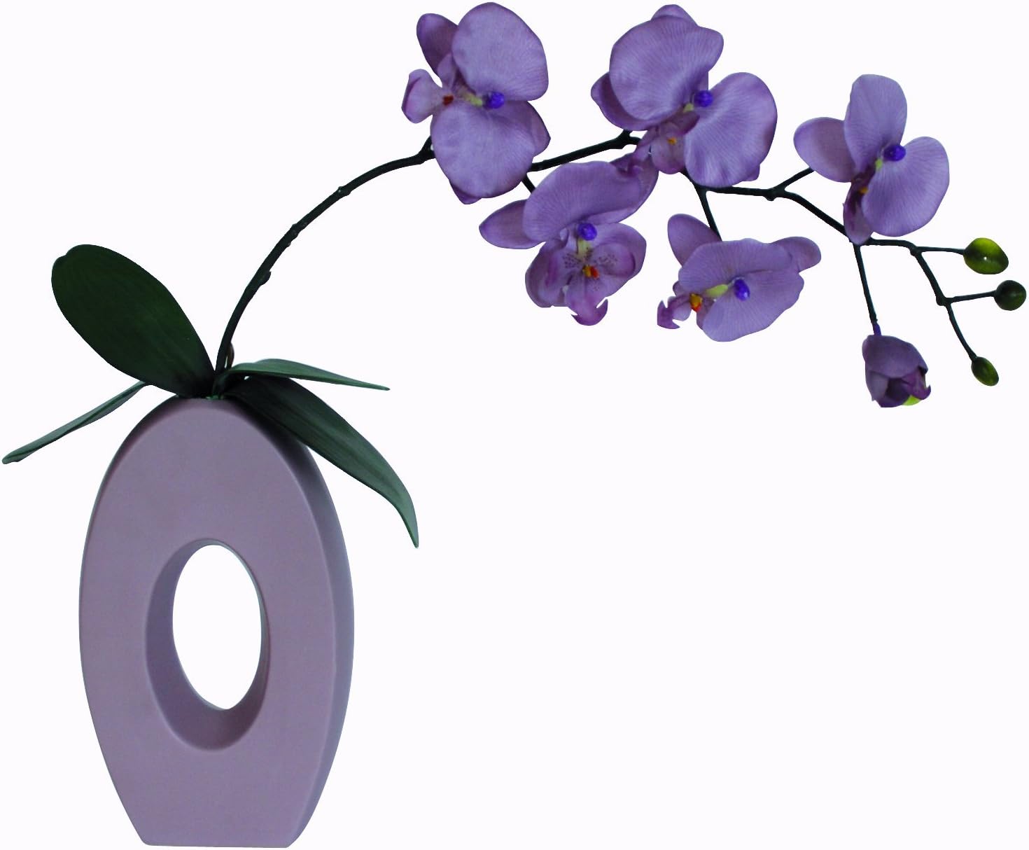 352135 Oval Hole Vase with Orchid Mauve, 25cm Amazon.co.uk