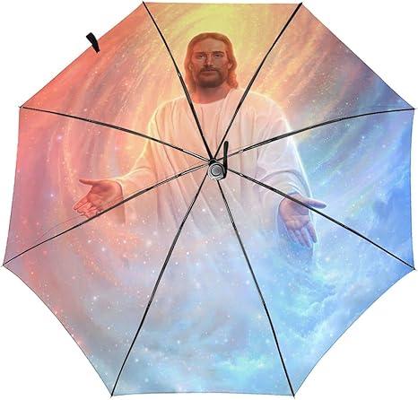 Amazon Co Jp 折りたたみ傘 イエス キリスト教 傘 8本骨 折り畳み傘 自動開閉 遮光 遮熱 黒ゴム ブラック ワンタッチ 軽量 コンパクト 持ち運びしやすい 高強度 メンズ レディース 晴雨兼用 耐強風 耐豪雨 台風対応 梅雨対策 Uvカット 超撥水 かわいい おしゃれ