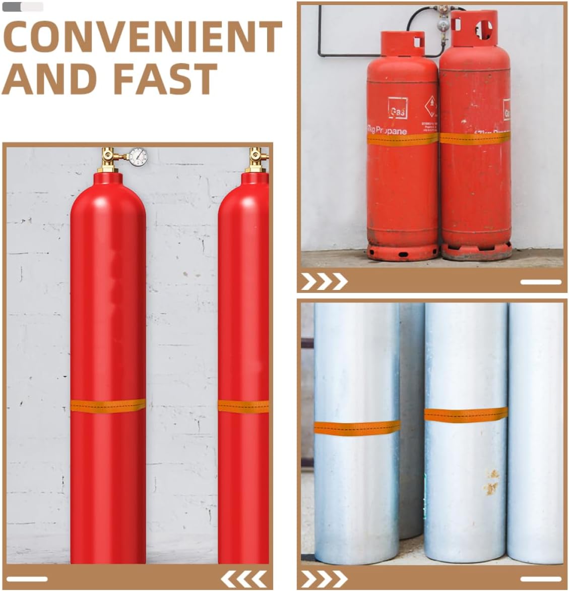 2pcs Cylinder Wall Mounted Bracket Propane Tank Holder Gas Cylinder Storage Oxygen Tank Holder Plastic