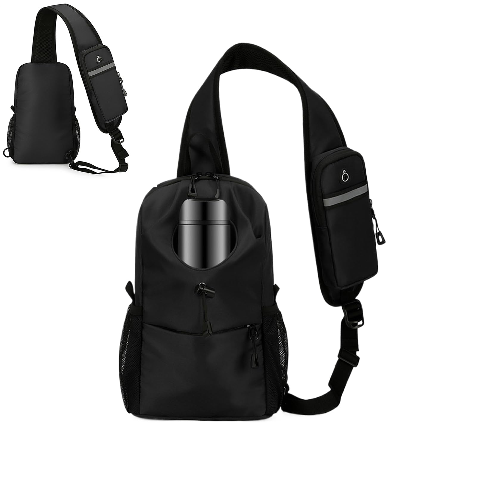 Sac de poitrine réglable haut de gamme au design chic et imperméable - 8