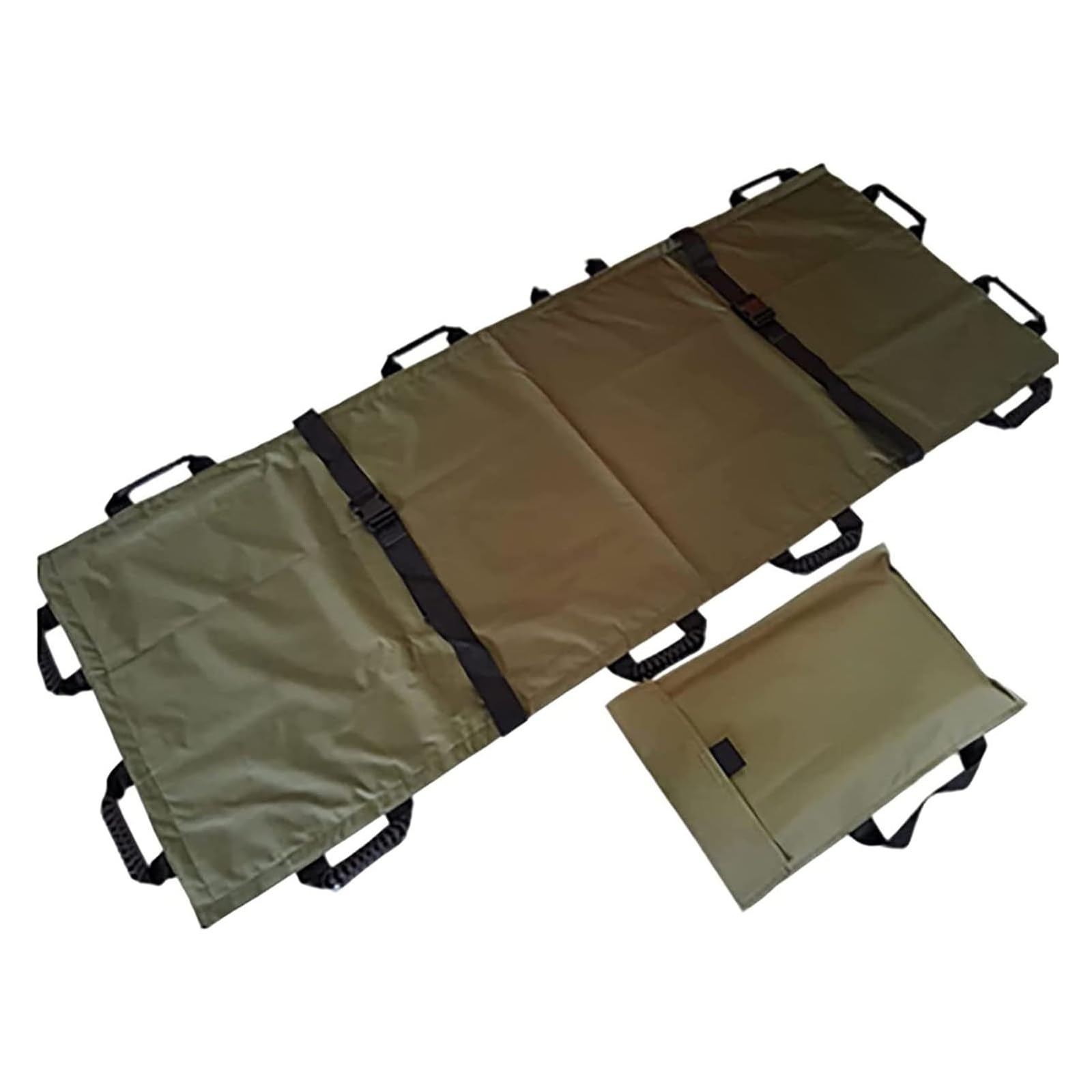Barella Morbida Portatile,barella di Soccorso in Tessuto,barella Medica,con Cinghie di Fissaggio Maniglie Rinforzate con Borsa for Il Trasporto,Adatta for Ospedali Cliniche Abitazioni(Green)