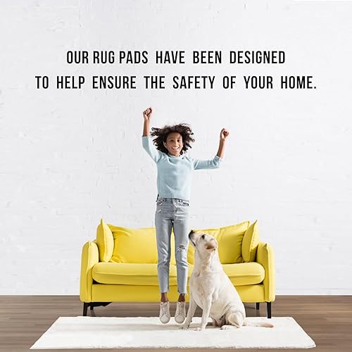 Miniatura 5 de Grip-It Super Stop - Almohadilla acolchada antideslizante para alfombras de área y alfombras de pasillo, agarre de alfombra para suelos de madera