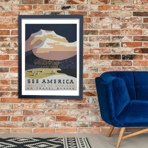 Affiche Montana encadrée de qualité supérieure et finition premium
