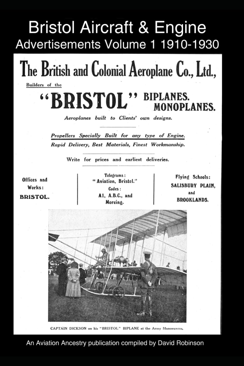 Bristol Aircraft & Engine Advertisements archives aviation ancienne et publicité vintage 1910
