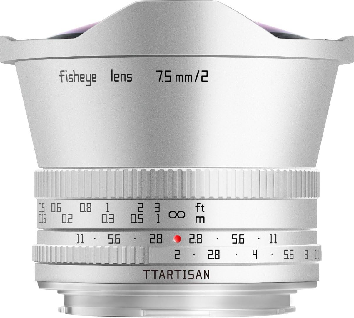 Photo 1 of TTArtisan 7.5mm F2.0 Fisheye Lens for X Mount (Silver)