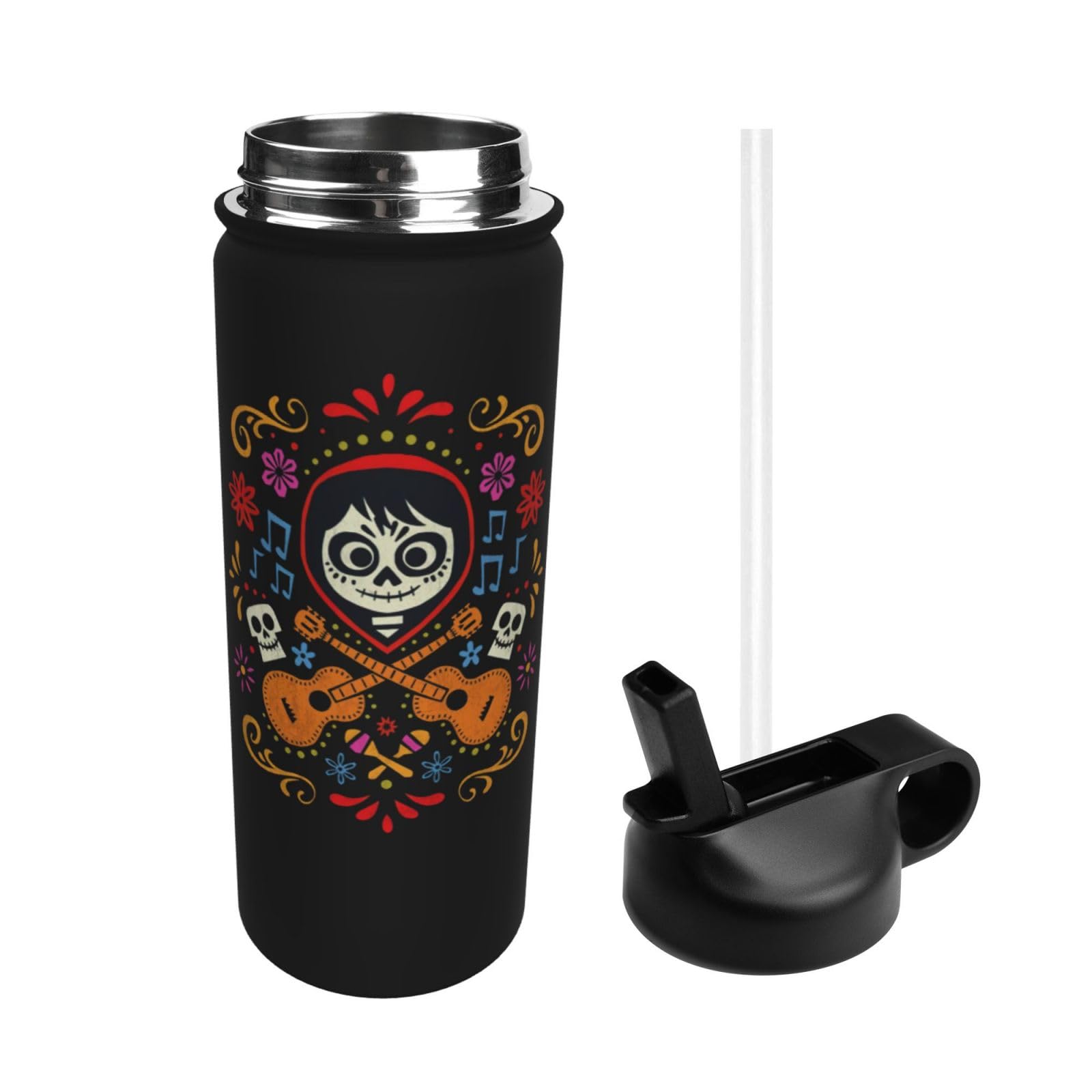リメンバーミー　ストローボトル　海外ディズニー　正規品　ドリンクカップ Amazon | リメンバー・ミー 水筒 直飲み 魔法瓶 マグボトル 真空