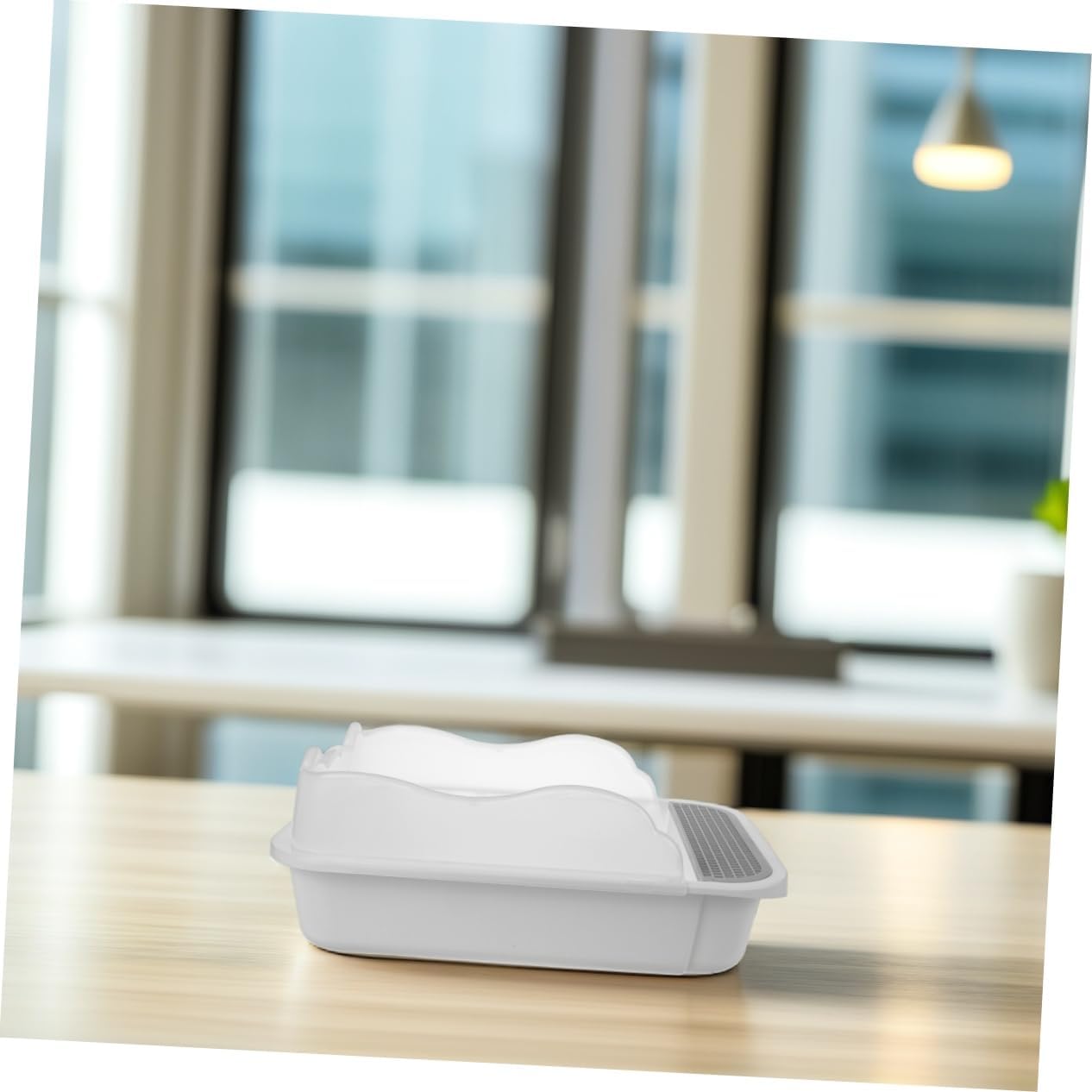 YARNOW 1set Covered Cat Litter Box Kitten Litter Pan Small Boxes for Cats Hooded Pet Toilet Splash