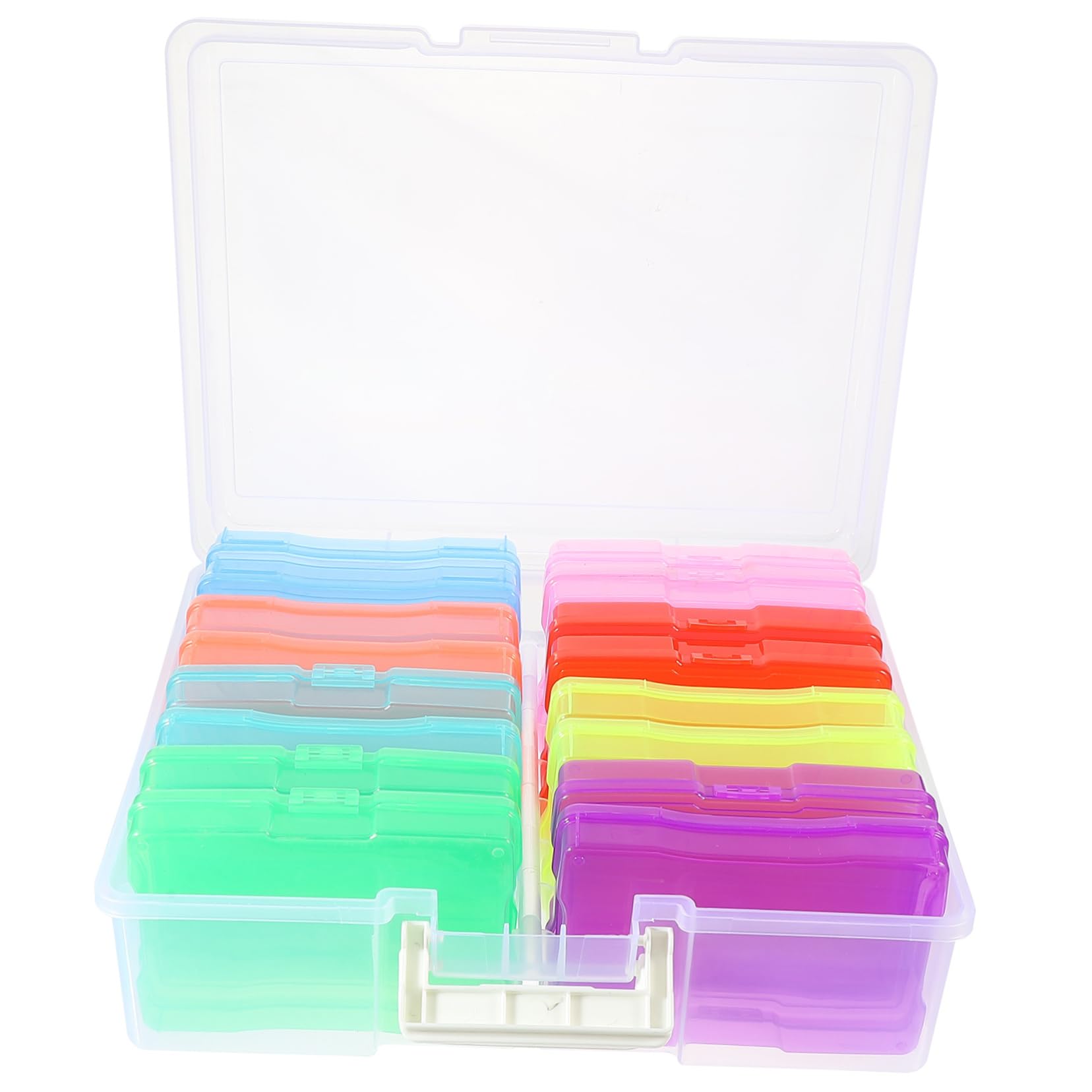 CHILDWEET 1 Set Box Small Objects Organizer Greeting Card Organizer Photo Storage Cases Greeting Card Organizer Pp Colorful