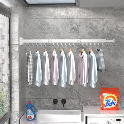 JAZCOR Stendibiancheria pieghevole a parete a 2