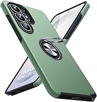 Vista 26 de JAME Funda para teléfono Samsung Galaxy A17/A26 5G con protector de pantalla [2 paquetes] Soporte de anillo Soporte Doble Capa Grado Militar a