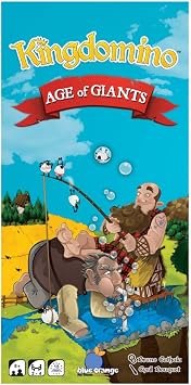 Strategy Board Game Extension for Kids, Teens and Family, Tabletop Game Nights, Ages 8 & Up, 2 to 5 Players, Kingdomino Age of Giants Expansion by Blue Orange Games