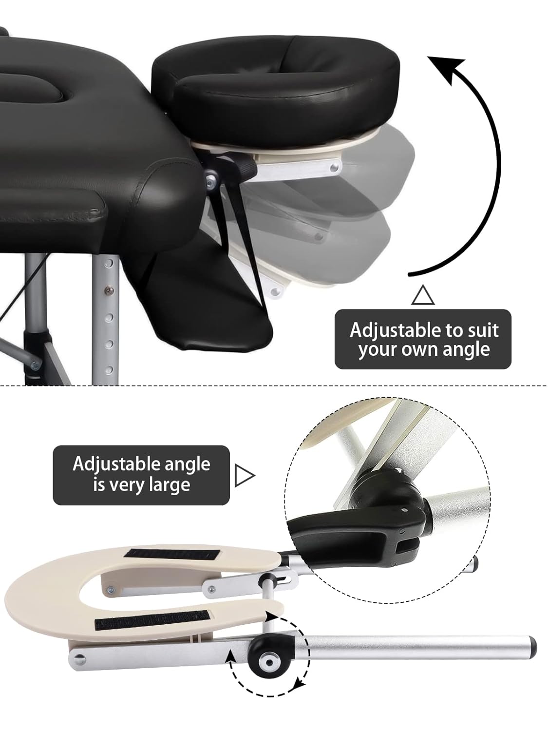 EBANKU Universal Adjustable Face Cradle Massage Table Bed Face Cradle Pillow Cushion Set : Beauty & Personal Care