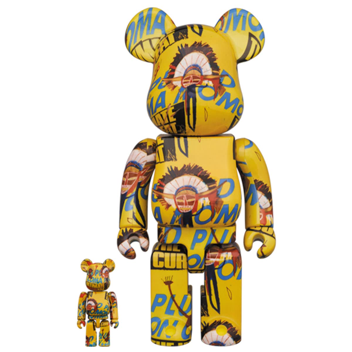 Bearbrick Medicom Toy BE@RBRICK Warhol x Basquiat #3 Set 100 