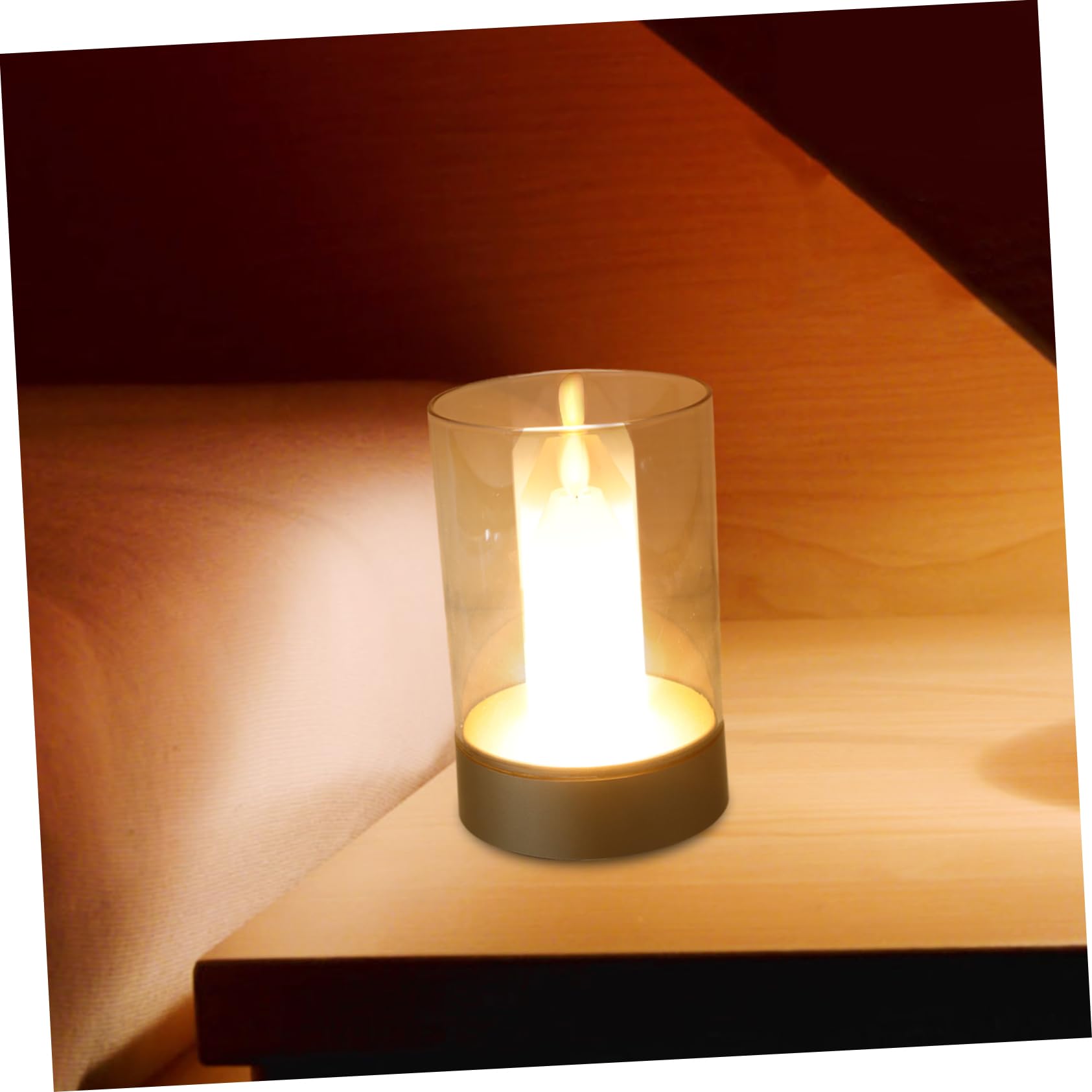 Uonlytech Lampada Notturna Led Forma Di Candela Luce Decorativa Da Tavolo Con Sensore Perfetta Per Camere Da Letto e Ambienti Intimi Risparmio Energetico e Design Elegante