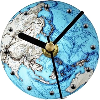 XY-M Belle Planète Bleue Mode Créatif Terre Réfrigérateur Horloge Montre Murale Réfrigérateur Autocollant Magnétique Autocollant Adhésif Horloge,4